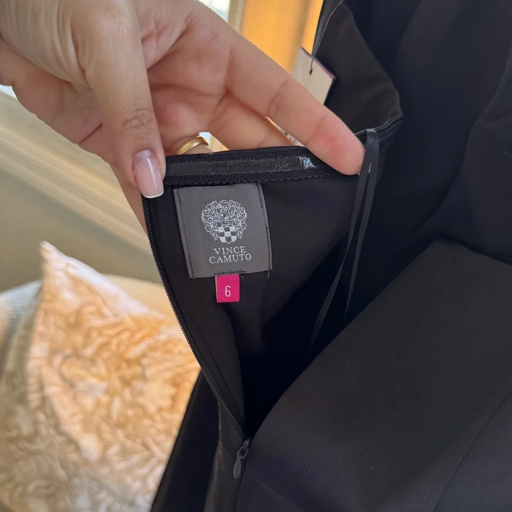 NWT Vince Camuto Elegant Black Strapless Dress | 6 - Picture 8 of 8